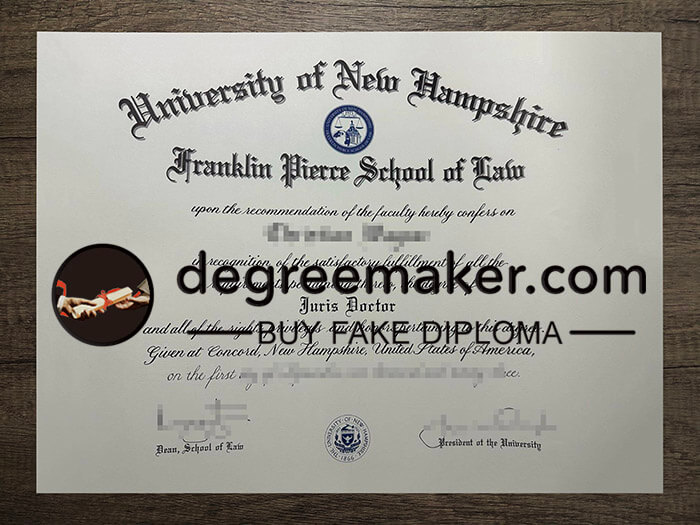 order fake University of New Hampshire School of Law diploma