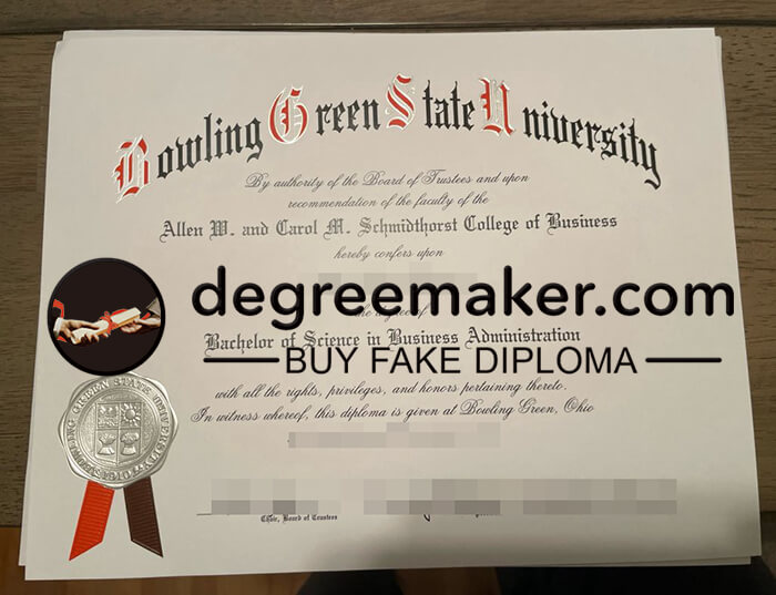 buy fake Bowling Green State University degree
