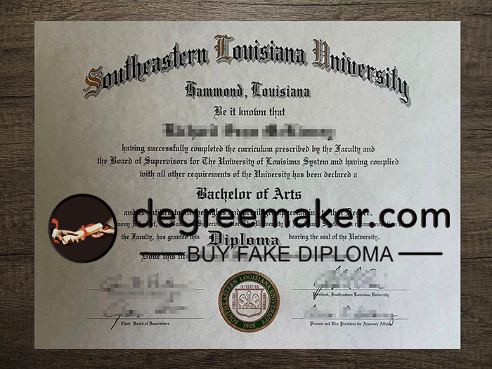 buy fake Southeastern Louisiana University degree