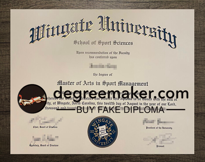 fake Wingate University degree