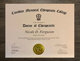 Buy Canadian Memorial Chiropractic College degree online.