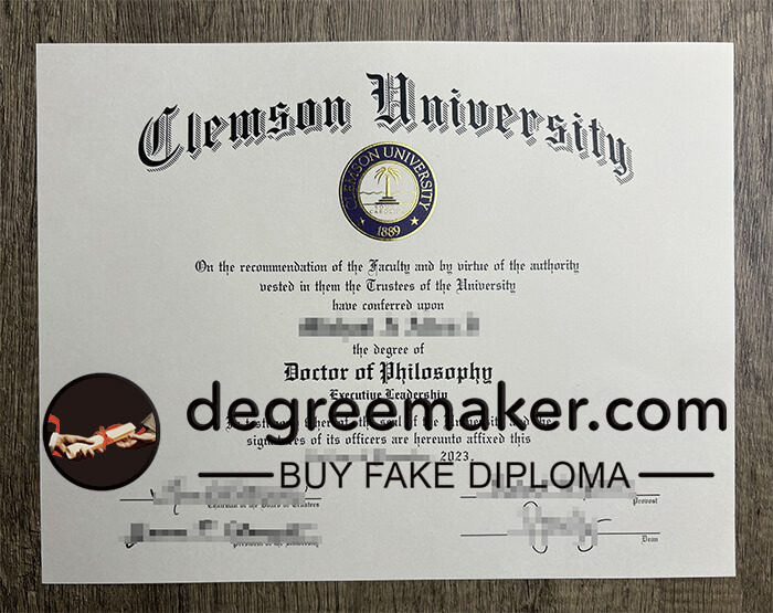order fake Clemson University degree
