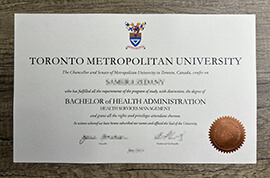 Provide quality copies of Toronto Metropolitan University degree.