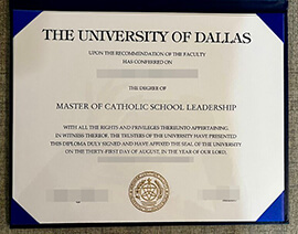 Provide you with a quality University of Dallas diploma.